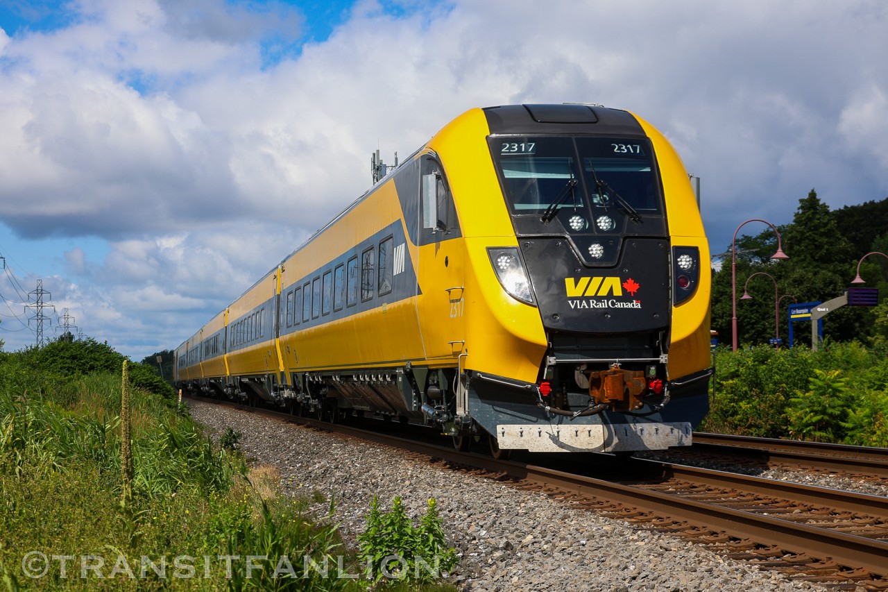 A week after the first test run, ‘Lumi’ aka TS18 was out on its the second acceptance test with engine VIA 2218 led westbound to complete the tests with locomotive end, cab car leading eastbound VIA 636-18 returning to MMC, TS18 joined the revenue fleet 12 days later when the acceptance was completed.