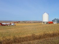 Z 11531 15 meanders down the Three Hills Sub, as the fall harvest winds down on the Prairies. 