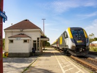 Living in Alberta, I do not get to see these new Via Venture passenger trains. While home visiting family in Ingersoll, I heard this train was coming through. It was running late and that gave me time to get to the station to see this new train. I was hoping to see one of these while I was there.