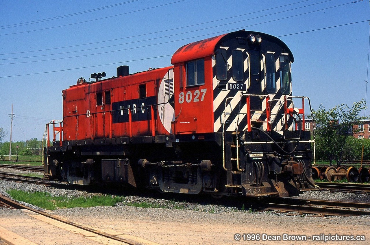 WHRC RS23 8027 was outside the shop in 1996.