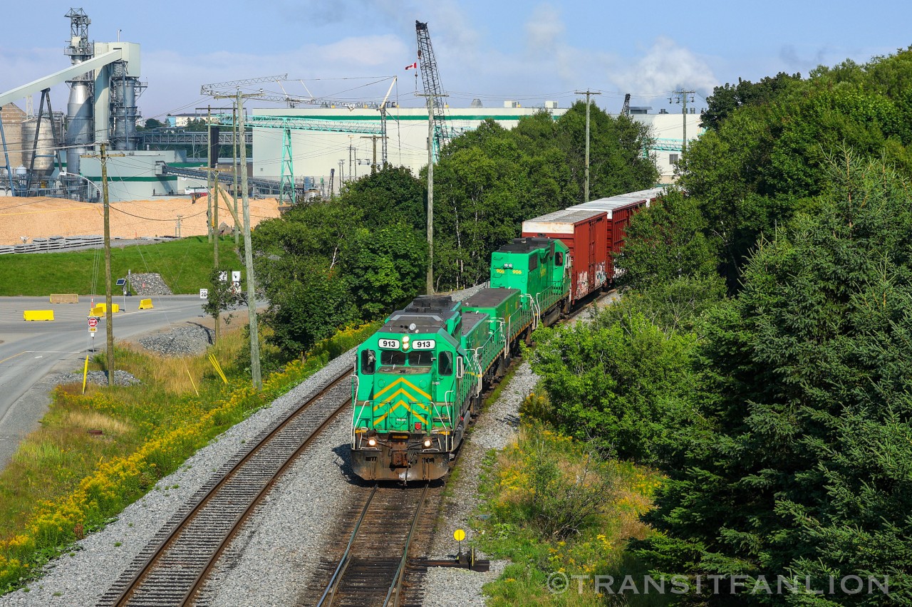 Afternoon westbound yard transfer return to Ponderosa yard from Island yard with double slug set.