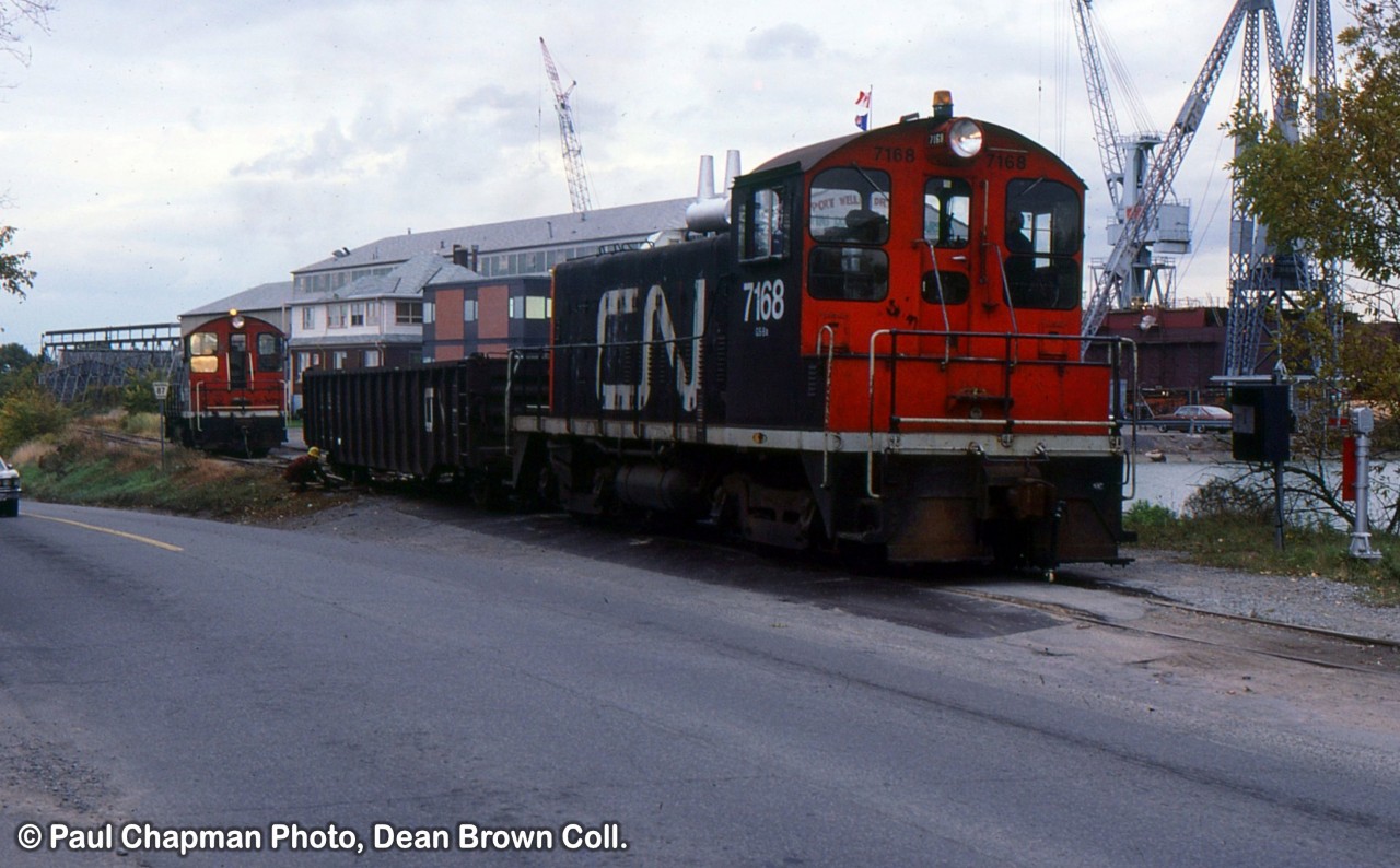 CN 550 with CN SW-8 7168 and CN SW-8 7165 (Derailment) at Port Weller East.