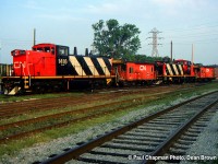 CN GMD1u 1416 and CN GMD1u 1418 power assigned at Merritton