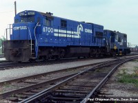 CR U23-c 6700 and CR GP10 7548 at Fort Erie Yard