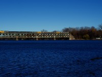 Starting this past weekend, VIA Rail began running running weekends-only VIA 624 and VIA 637 between Ottawa and Quebec City. Here VIA 624 has an LRC set as it crosses the Richelieu River, rare for a line that is normally 100% Siemens.