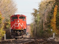 A435 backs onto their train after completing assigned work at Brantford.