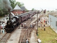 Here's Credit Valley 1057 in its heydays of steam excursions. We chased this train all the way from Guelph up to the CPR Goderich station as seen in the photo. Sad that this line is gone and the 1057 still waiting for an overhaul since the 2000's. Maybe some day she'll be back in service...