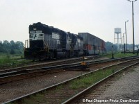 NS GP50 7083 and NS SD40-2 3278 westbound for Dain City.