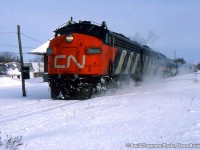 CN FP9A 6527 at Maxville, ON