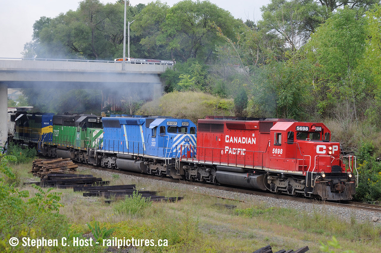 Ahh to do this again... CP Train 255 blasting north out of Hamilton with all EMD action in the ethanol glory years of the early 2010's after the DM&E takeover.