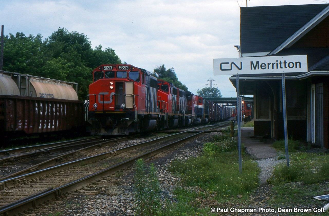 CN 331 with CN GP40-2LW 9653 through Merritton.