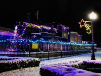 Sitting prominently at the north end of the former CNR yard, old 81 shines bright on a cold Christmas night.<br><br>To each and everyone, have a Merry Christmas.