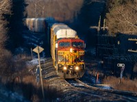 It's a cold...for Ontario -20 out, as 134 negotiates the masterpiece of rolls that is the Galt Sub. 