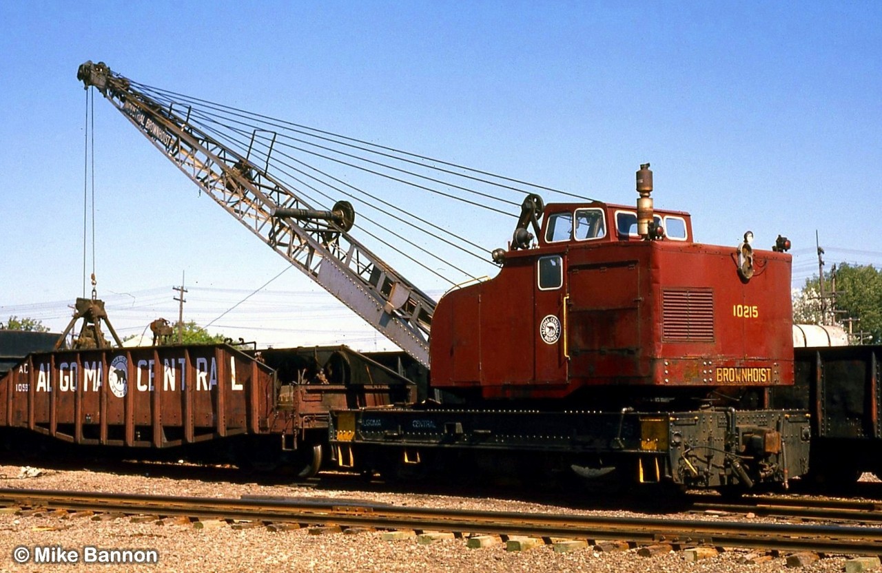 Another near museum piece of equipment. Crane and support gondola