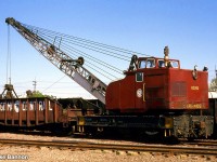 Another near museum piece of equipment. Crane and support gondola