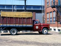 In the late 70's the Algoma Central yard in the Soo was like a museum.
This old truck exhibits the loco paint scheme