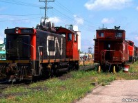 The local switcher 1231 and the road set from Orillia laying over!