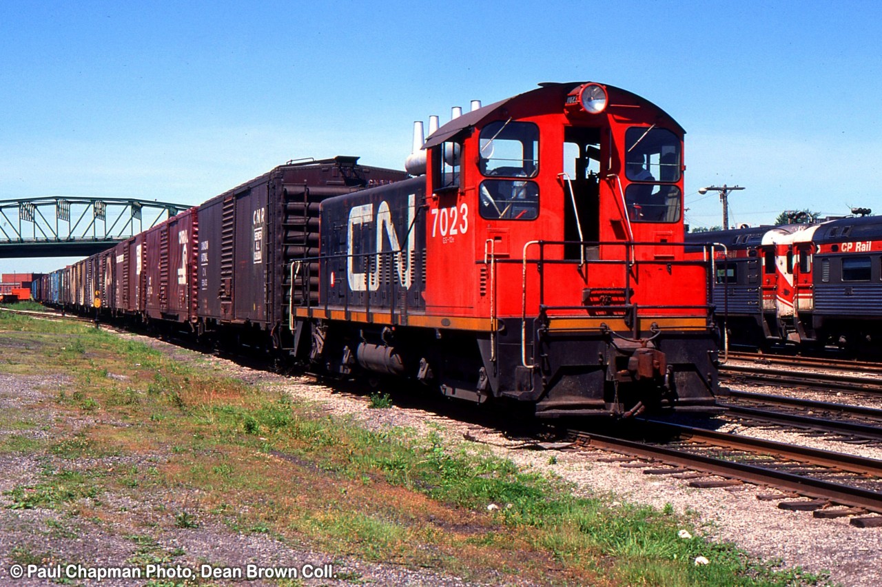 CN SW1200 7023 at Fort Erie.