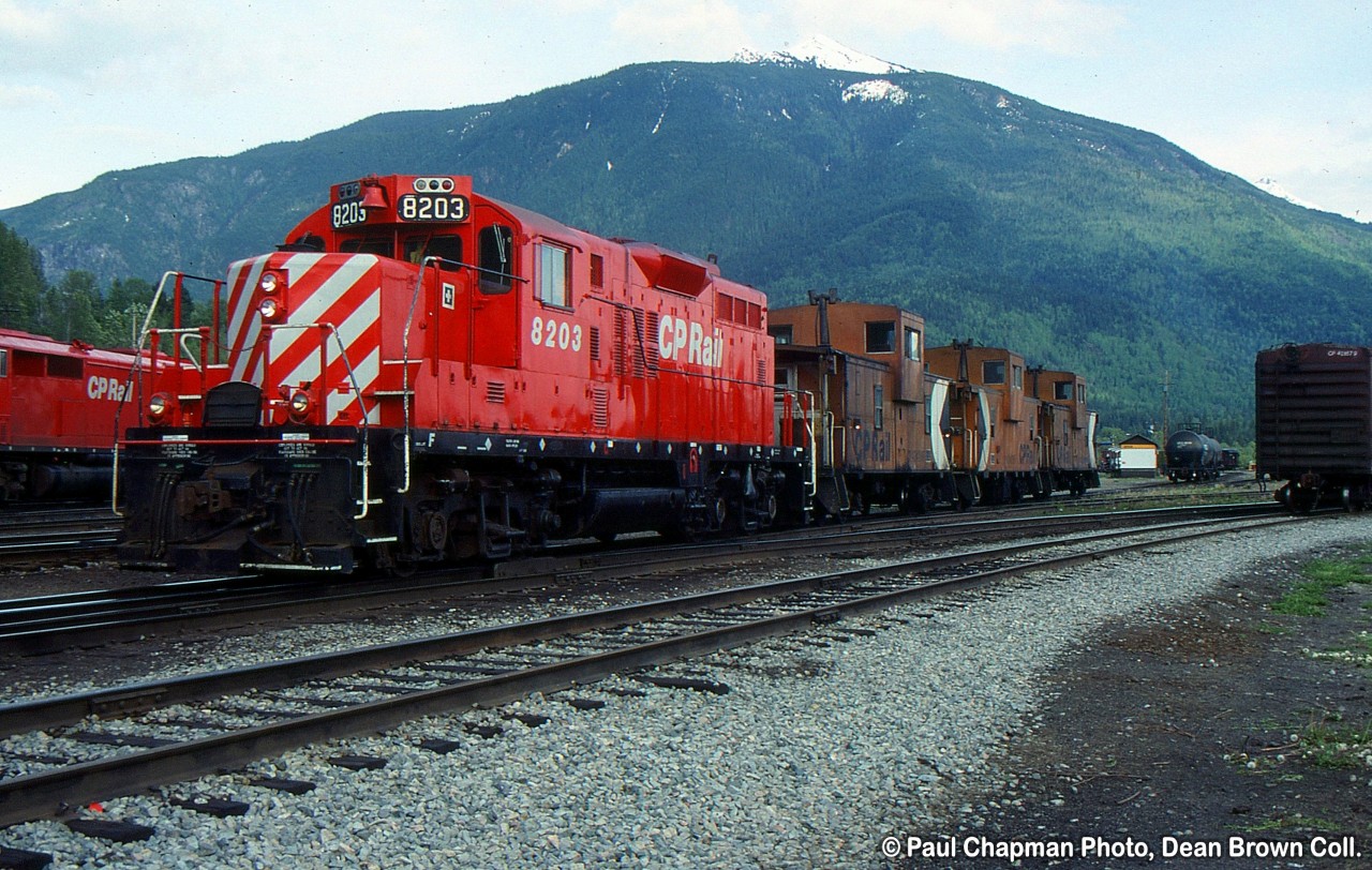 CP GP9u 8203 in Revelstoke BC