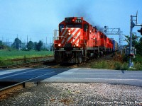 CP 522 with CP GP9u 8211 at King Rd. on the CN Oakville Sub