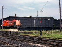 CP 8426 (MLW RS3, built 1954), is spotted alongside the Owen Sound roundhouse.

<br><br><i>Donald Coulman Photo, Jacob Patterson Collection Slide.</i>