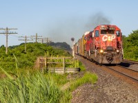 CPKC 2-H92 blasts past Lobo siding on the way to London on Canada day with 5743 serving as the leader. Safe to say it was one of the best Canada days for railfans... 