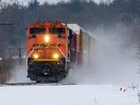 BNSF leading on the Galt? Sure, it happens once in a while. BNSF GM leading on the Galt? I'm not missing that. Looking like mother and child elephants, tiny 2254 trails offering encouragement. 137 would drop 2254 at Wolvweron and replace it with UP 7050 for the run to Chicago.