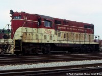 TH&B GP7 74 at Welland Yard.