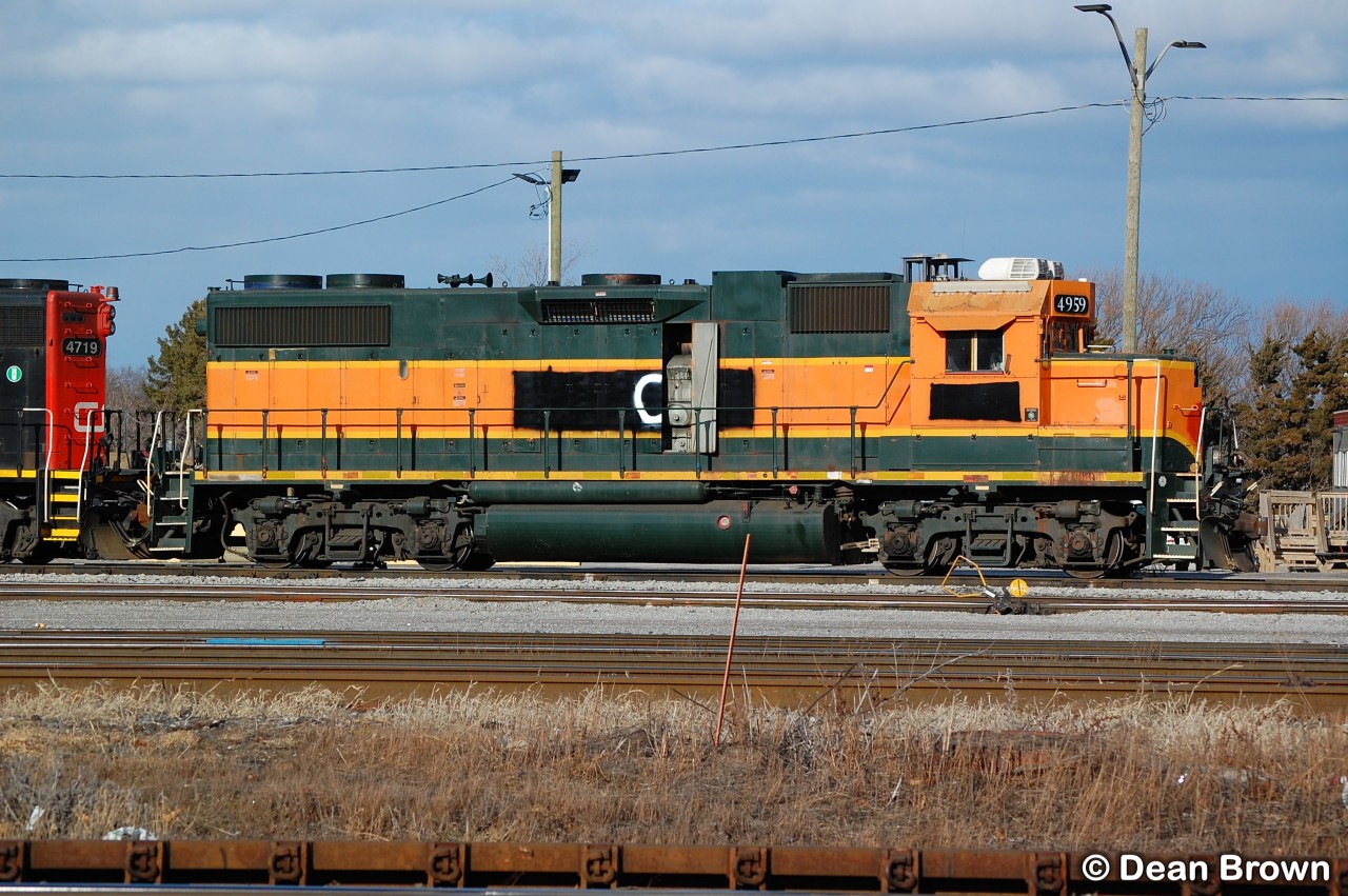 Ex BNSF GP38-2 is now renumbered to CN 4959