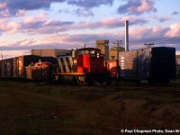 CN 551 with CN GMD1u 1416 working at Yale Cres in St. Catharines.