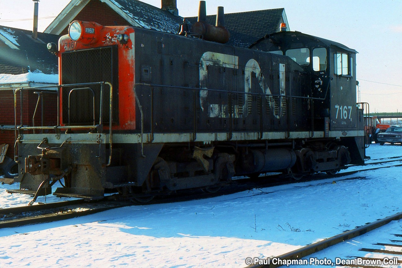 CN SW-8 7167 at Merritton