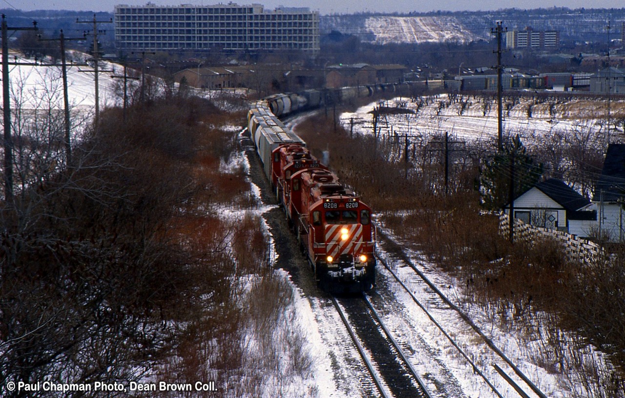 CP 519 with GP9u 8208 South on at Stoney Creek.