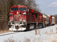 In 2.5 miles the southbound will enter Mountain Grade Territory at Mile 69 and start the descent toward Desjardins, Mile 60. The crew will be governed by Hamilton Mountain Train Handling Instructions to ensure the movement is controlled as they descend the Niagara Escarpment.  

