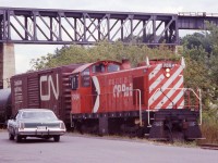 Here is a local road switcher CPR 7064 (last order of the S2's?) resting in Parry Sound before heading out to switch some local industries. Taken from my fathers collection.