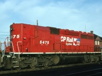 CP 5475 recently repainted from Norfolk Southern Pausing at Cartier Station for a crew change