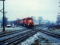 CP 5774 East at Melrose on the CP Windsor Sub crossing the CN Strathroy Sub.