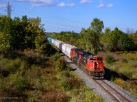 CN L531 approaches Southern Yard on the east side of Welland.