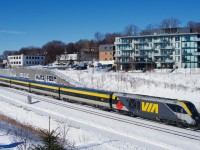 A late VIA 22 is approaching Turcot Ouest.