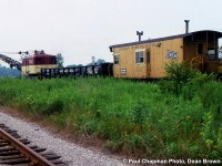 TH&B Caboose 62 and Crane on the TH&B Dunnville Sub