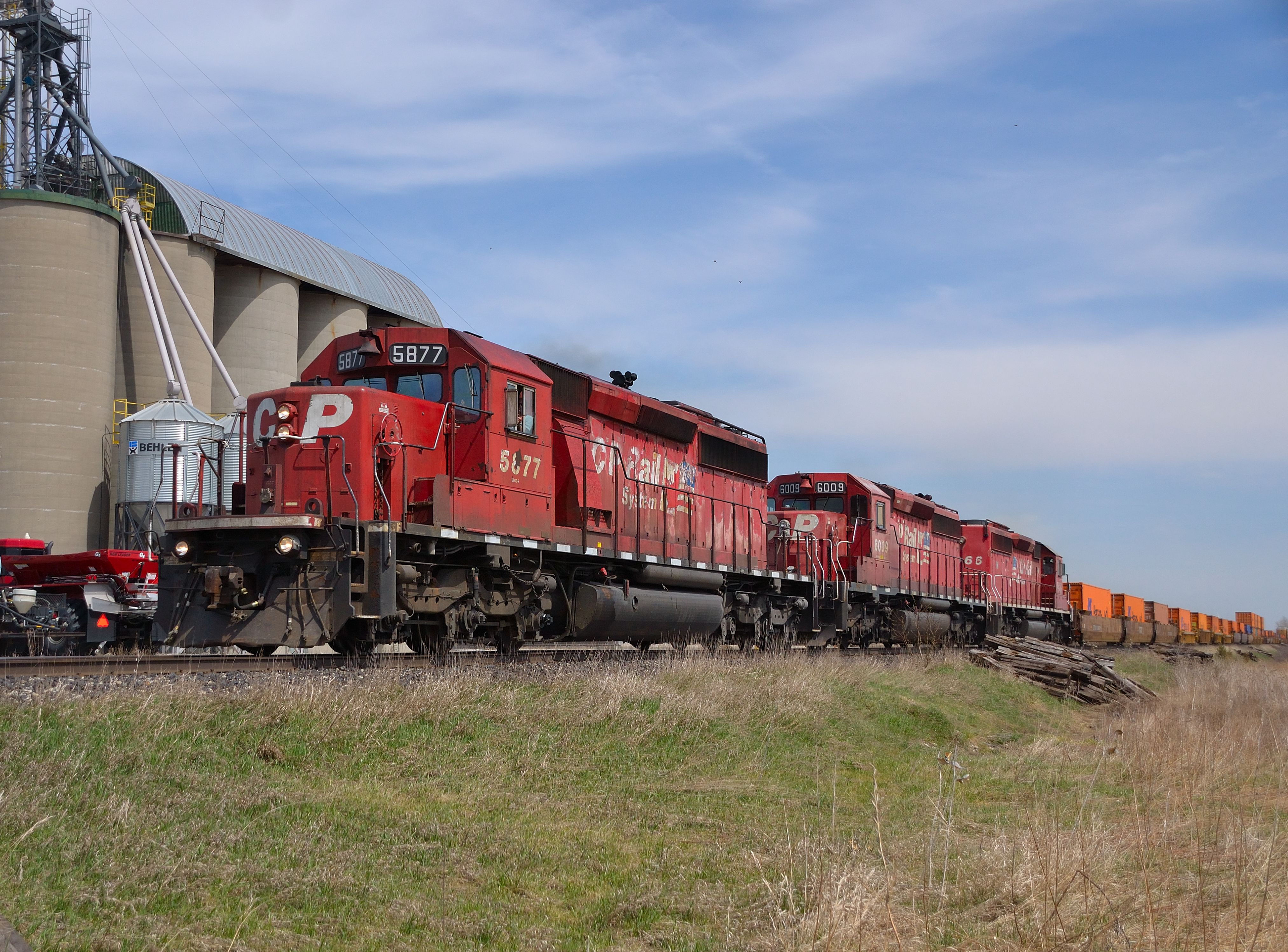 Railpictures.ca - Jay Butler Photo: CP 235 heads westbound past the ...