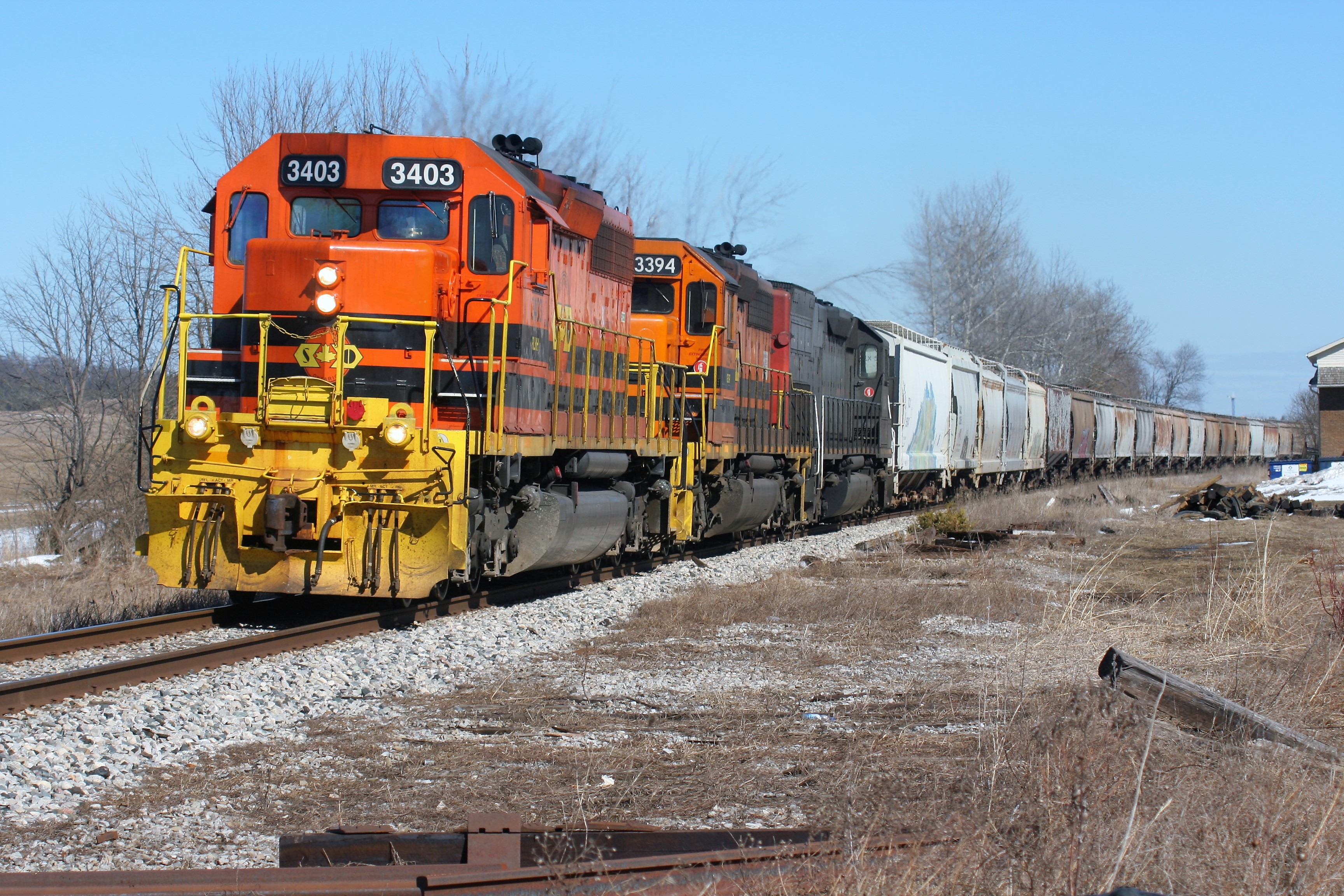 Railpictures.ca - Jason Noe Photo: Goderich-Exeter train 431 is viewed ...