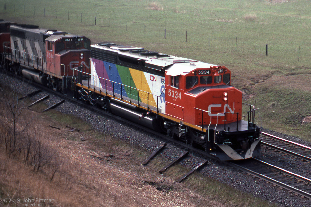 Railpictures.ca - Unknown, J.Pittman collection Photo: CN 5334, an SD40 ...