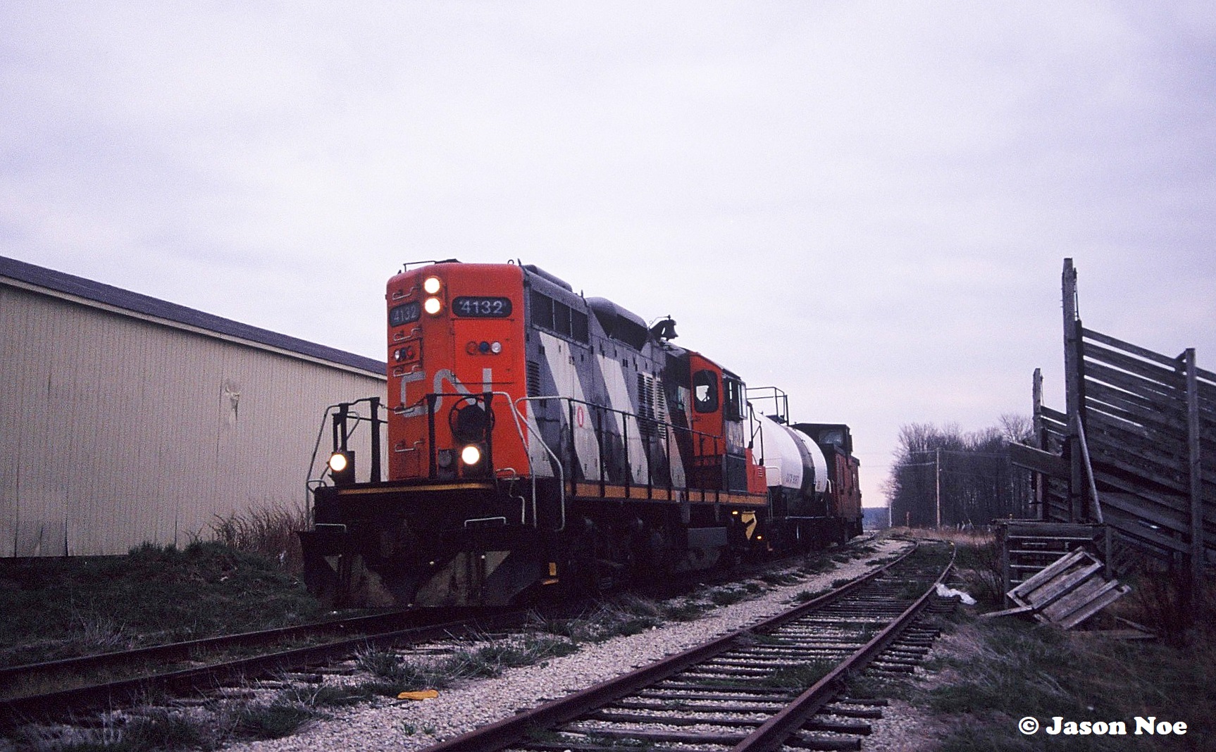 Railpictures.ca - Jason Noe Photo: CN GP9RM 4132 leads the 15:30 ...